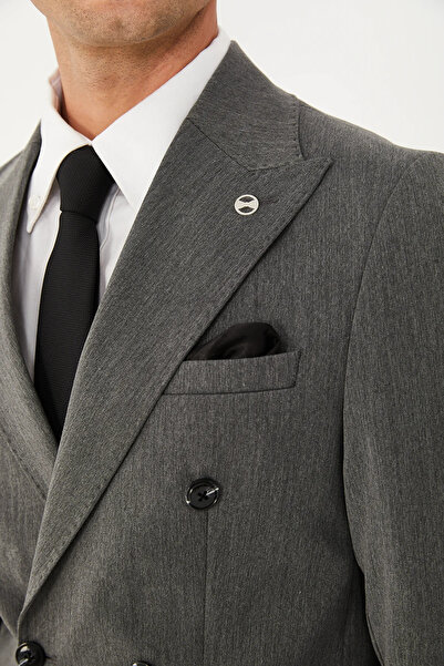 The Tailor Classics Erkek Takım Elbise - Kruvaze Düğmeli Erkek Pantolon Ceket...