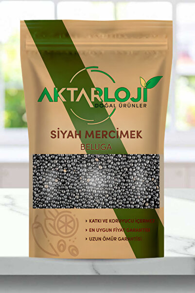 aktarloji 1 Kg Beluga Mercimek / Siyah Mercimek - Katkısız & Doğal