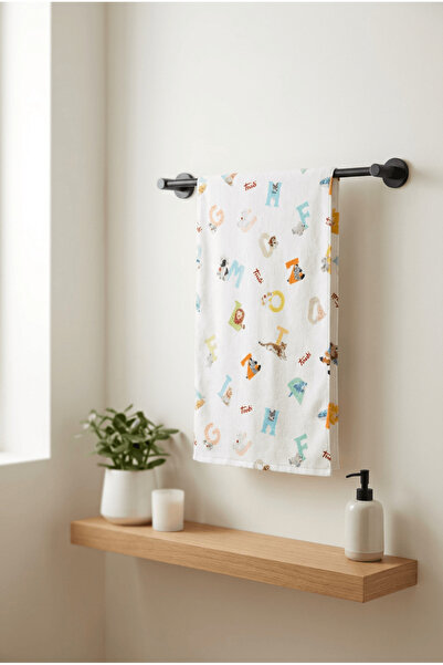 Lucy and Home منشفة استحمام للأطفال بطبعات مخملية مقاس 60x100 سم