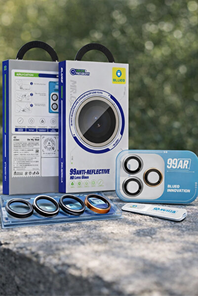 BLUEO واقي عدسة كاميرا IPhone 16 Pro Max / 16 Pro 99 مضاد للانعكاس من التيتان...