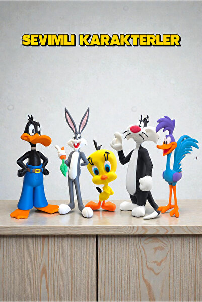 GiginGo Sevimli Karakterler Mega Set - 6 Adet Figür - 20CM Büyük Boy