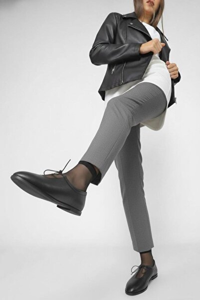 37Numara PANTOF PLAT DE FEMEI MARE MĂRIME NEGRI CU șireturi 41-42-43-44