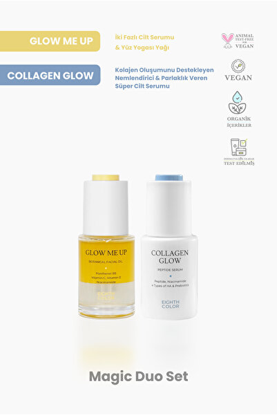 EIGHTH COLOR Magic Duo: Collagen Glow 30ml Glow Me Up 30ml Serum Seti