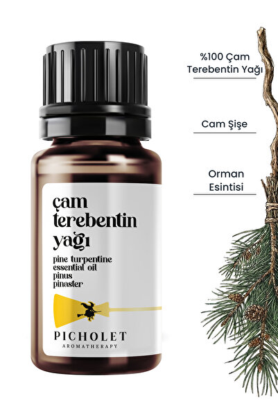 Picholet Çam Terebentin Uçucu Yağı 10 ml %100 Saf ve Doğal (Pine Turpentine E...
