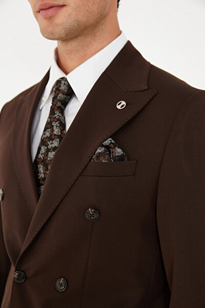 The Tailor Classics Erkek Takım Elbise - Kruvaze Düğmeli Erkek Pantolon Ceket...