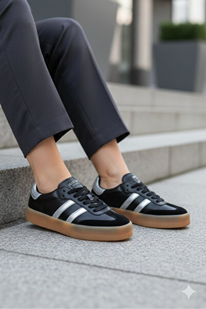 Lufian 122230030 Stella Deri Unisex Sneaker Ayakkabı SİYAH