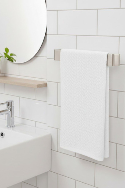 UG Home Paslanmaz Çelik Krom Lamalı Solo Havluluk Yapışkanlı Ve Montajlı Bany...