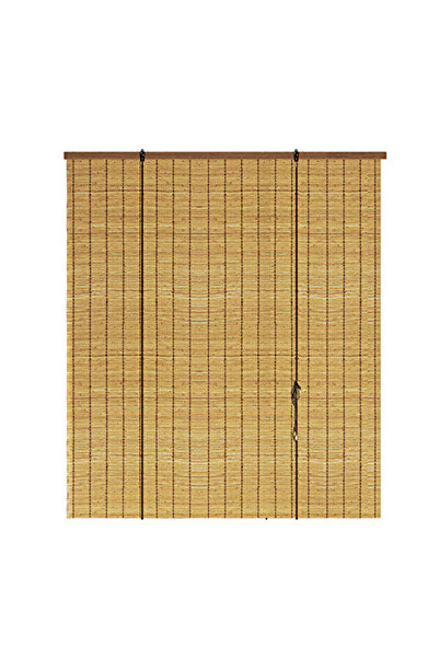 Koçtaş Plus Stor Perde Ahşap Gör Bambu Kahve