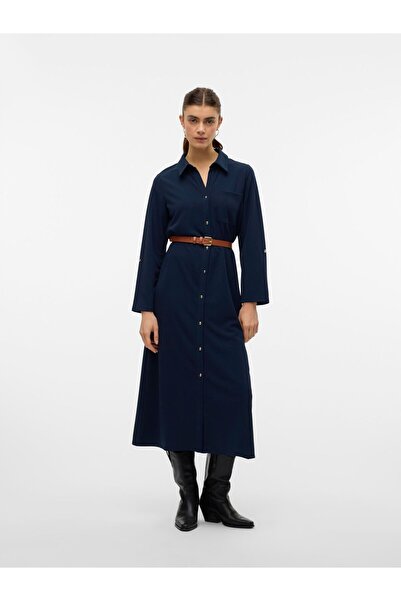 Vero Moda Kleid VMBECCA Langes Kleid