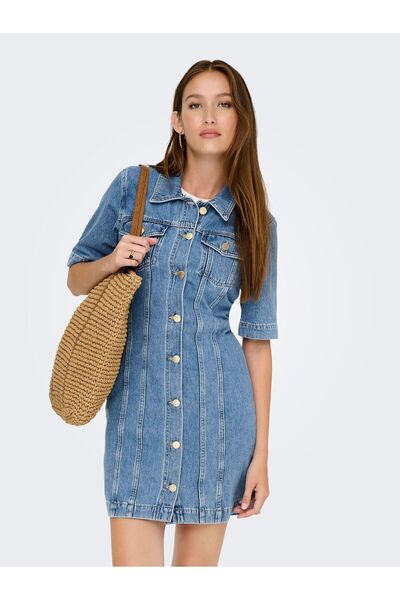 ONLY Jeanskleid ONLTHALIA Kurzes Kleid