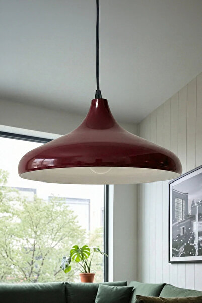 Marrien Nova Bordo Metal Sarkıt (35 cm) Yemek Masası Üstü Avize Mutfak & Salo...