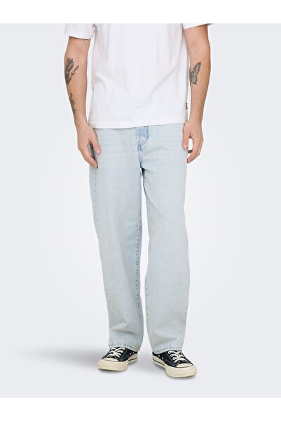 Only & Sons Locker geschnitten ONSFADE Mid Rise Locker geschnitten Jeans