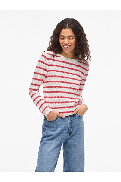 VILA Strickpullover VIDALO Gestreiftes