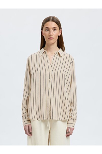 Selected Femme Langarmhemd Streifen