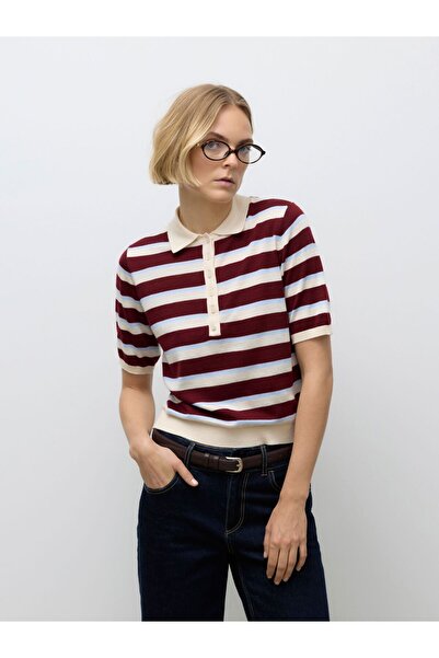 Vero Moda Gestricktes Oberteil AWSIKITA Gestricktes Poloshirt