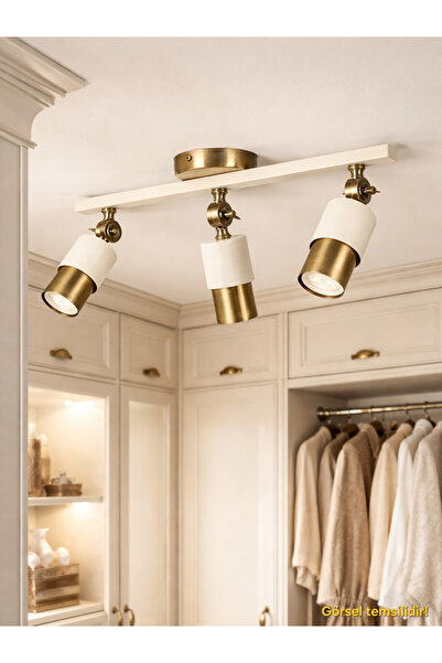 Bozyaka Aydınlatma Lotus 3'lü Dekoratif Eskitme Kaplama & Krem Hareketli Duva...