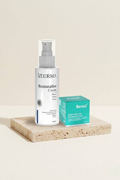 Bensil Atopik Ciltler Için Nemlendirici Krem & Onarıcı Bakım Kremi 2 'li Set