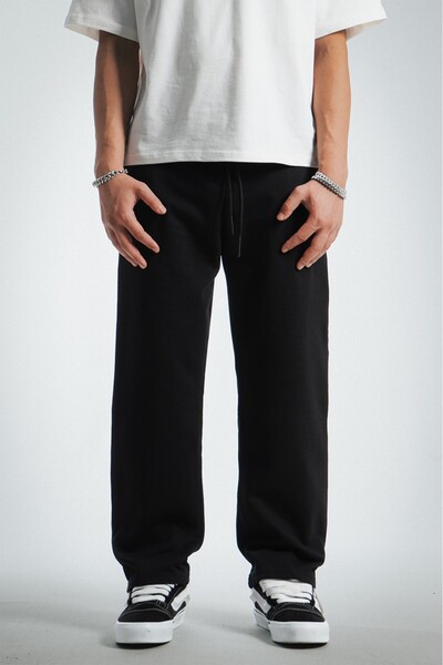 No Future Men's Black Jogger Sweatpants Th1012Sy