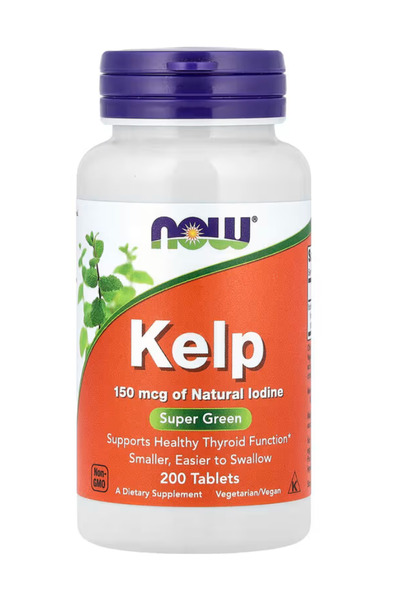 Now Foods Supplements, Kelp 150 mcg of Natural Iodine, Easier to Swallow Tabl...