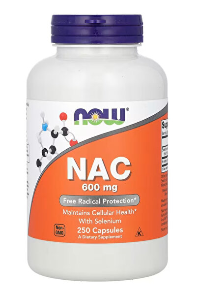 Now Foods Supplements, NA.C, (N-Acetyl Cysteine) 600 mg with Selenium, 250 Ve...