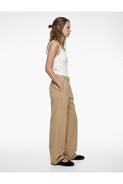 Koton Cotton Square Neck Draped Tank Top