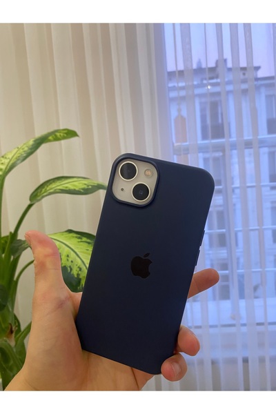 Favori Case İphone 13/14 Uyumlu İçi Kadife Lansman Telefon Kılıfı Lacivert