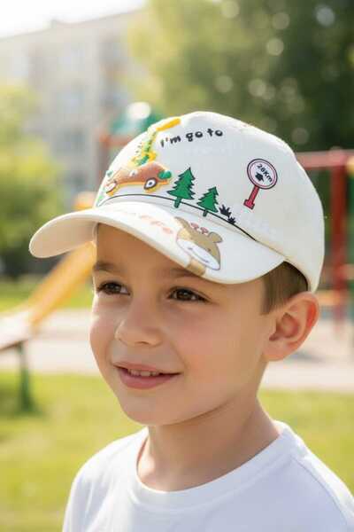 Aware Time Pălărie de vară unisex pentru copii de 4-8 ani cu accesoriu reglab...