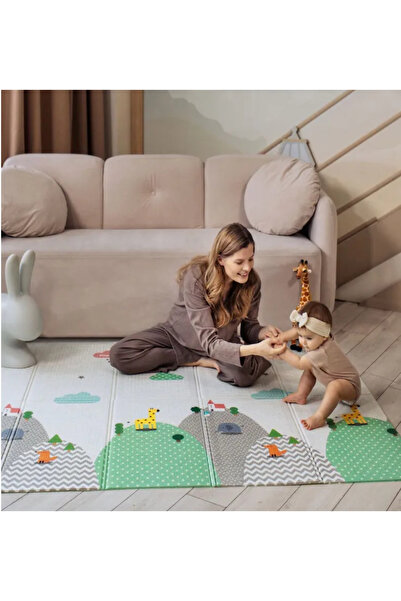 İnfant Hobby My Zoo Time Premium Katlanabilir Oyun Matı (ÖZEL TAŞIMA ÇANTALI)