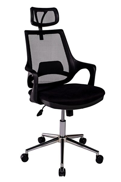 Ofisbazaar Buya Fileli Ofis Koltuğu | Ergonomik ve Modern Tasarım Siyah Fileli