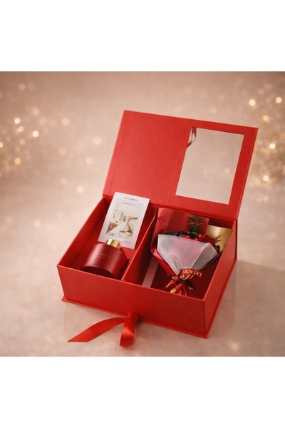velve Set Lovely day, cu flori decorative cu aspect si difuzor parfum, in cut...