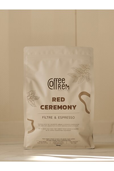 Coffeerem Red Ceremony 1 Kg Espresso & Filtre Kahve