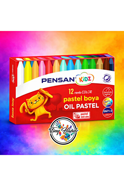 Pensan Kidz Yağlı Pastel Boya 12’li Canlı Renkler Pastel Boya
