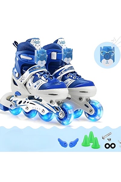 My modern game Single row roller skates for children and adults, adjustable, ...