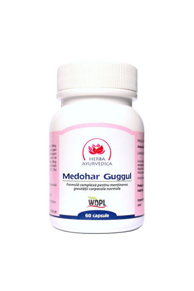 Herba Medohar Guggul,pentru mentinerea greutatii corporale, 60 capsule