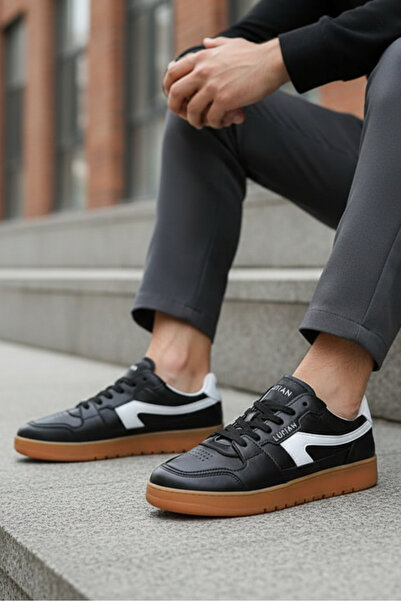 Lufian Jake Чоловічі кросівки Шкіряні чоловічі повсякденні черевики Чорні