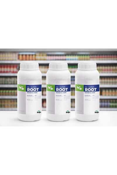 SUPERSOL BİYOTEKNOLOJİ Mikrobiyal Organik Gübre Ss-Süpersol Root 1 L -3 Adet