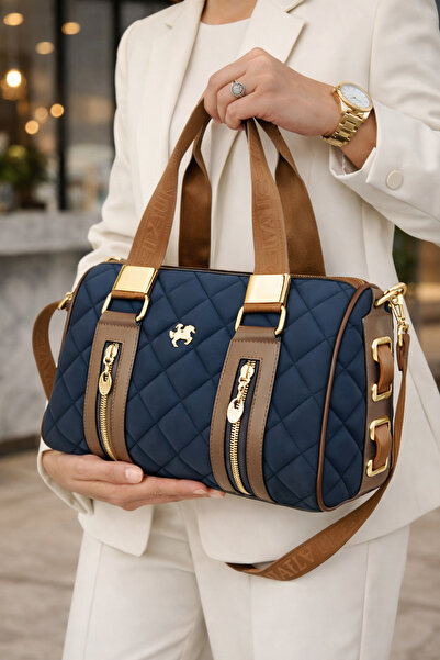 Miami Polo Clup Geantă de mână și de umăr cu curea lungă reglabilă cu 4 compa...