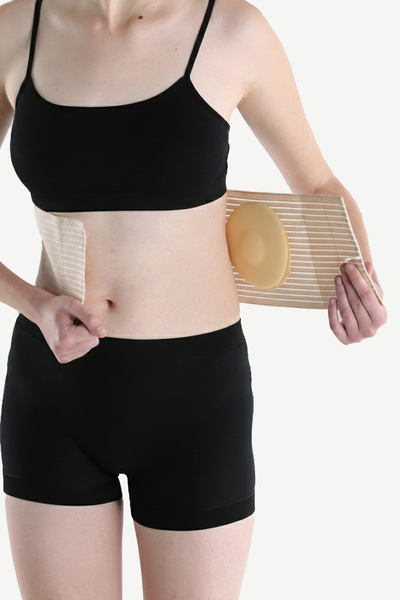 POLIFE Göbek Fıtığı Korsesi | Göbek Fıtığını Sabitler | Takoz Destekli , Opti...