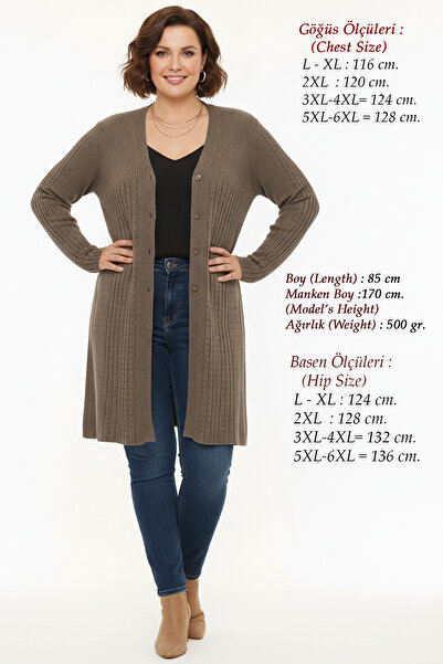 Laden Plus Size Knitwear Women's Seasonal Long Mother's Flexible Soft Mink Ca...