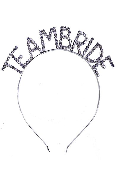 Skygo تاج العروس باللون الفضي مع أحجار كريستال