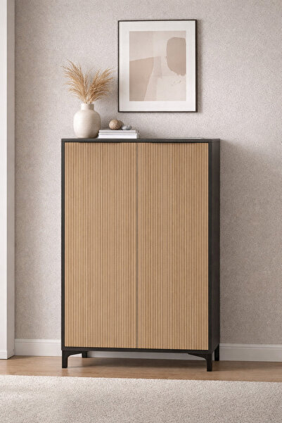 Regno Mobilya Neva Çok Amaçlı Dolap & Ayakkabılık ( Y:124cm,D:35cm,G:74cm)