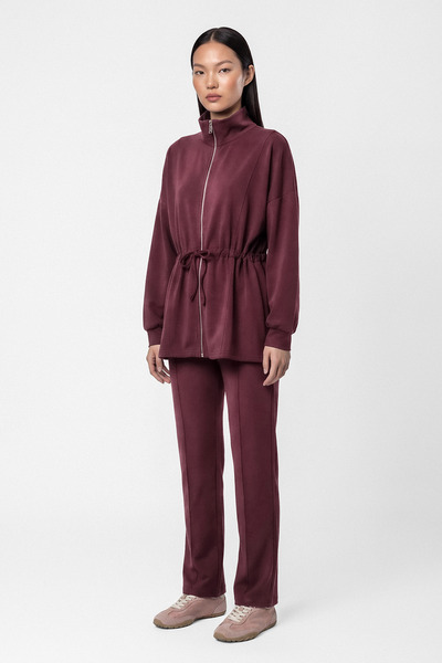 ŞEYMA COŞKUN Büzgülü Takım Bordo