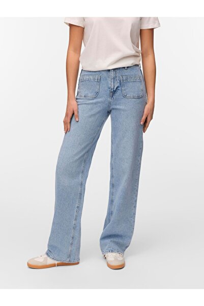 Vero Moda Weit geschnitten VMTESSA Hohe Taille Weiter Beinschnitt Jeans