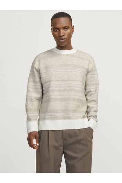 Jack & Jones Strickpullover Her Yerde Baskı Strickpullover