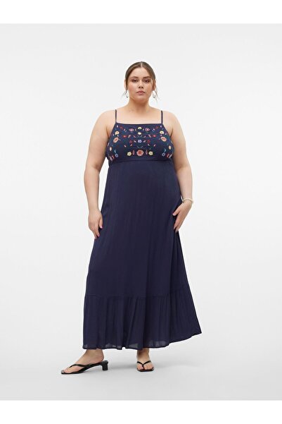 Veromoda Curve Kleid VMSINA Langes Kleid