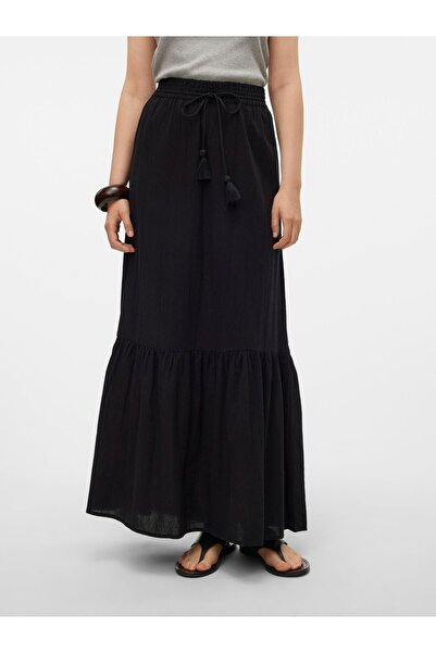 Vero Moda Rock VMPRETTY Hohe Taille Langer Rock