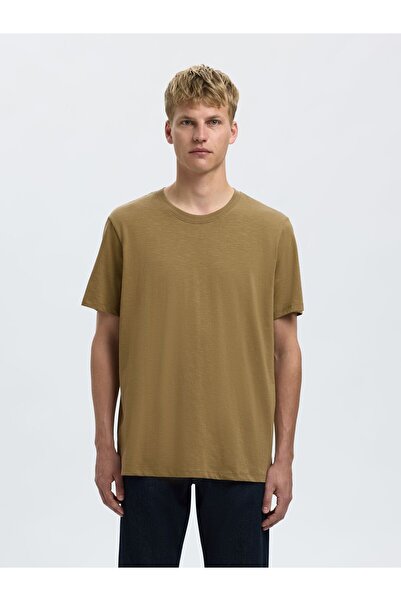 Selected Homme T-Shirt Flammengarn Baumwoll