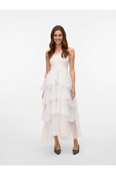 Vero Moda Kleid VMDELILAH Langes Kleid