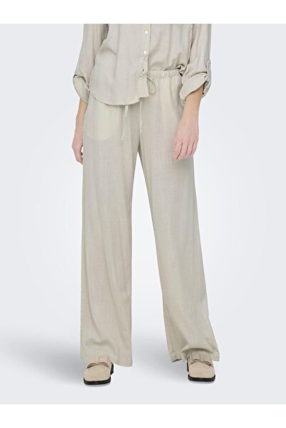 JDY Hose JDYCAYA Weiter Beinschnitt Leinen Hose