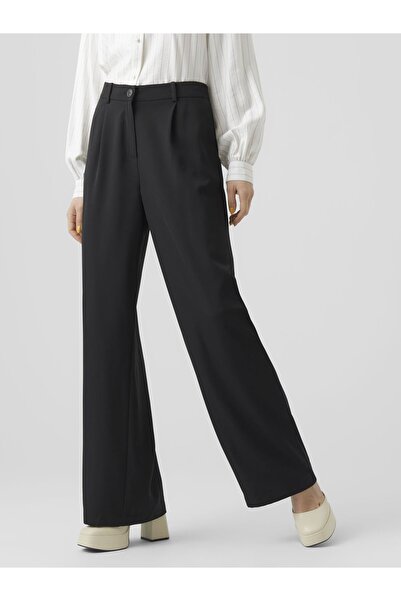 Vero Moda Hose mit weitem Beinschnitt VMLUNADESI Mittlere Taille Hose